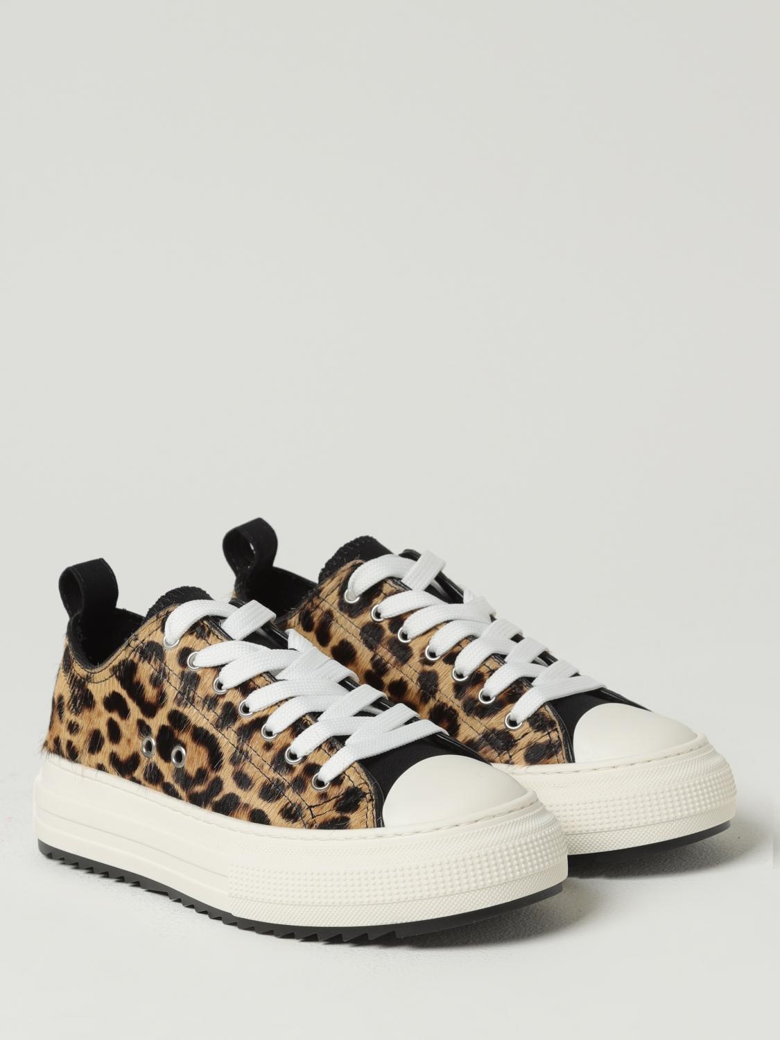 DSQUARED2 SNEAKERS: Sneakers Canadian Dsquared2 in cavallino, Beige - Img 2