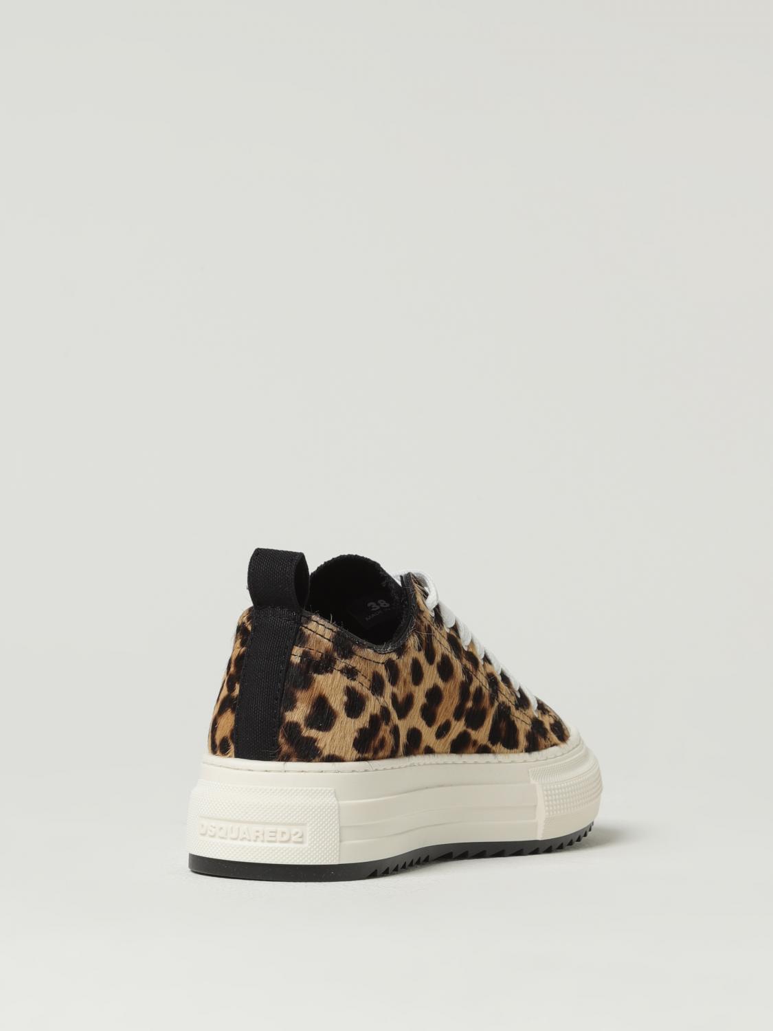 DSQUARED2 SNEAKERS: Sneakers Canadian Dsquared2 in cavallino, Beige - Img 3