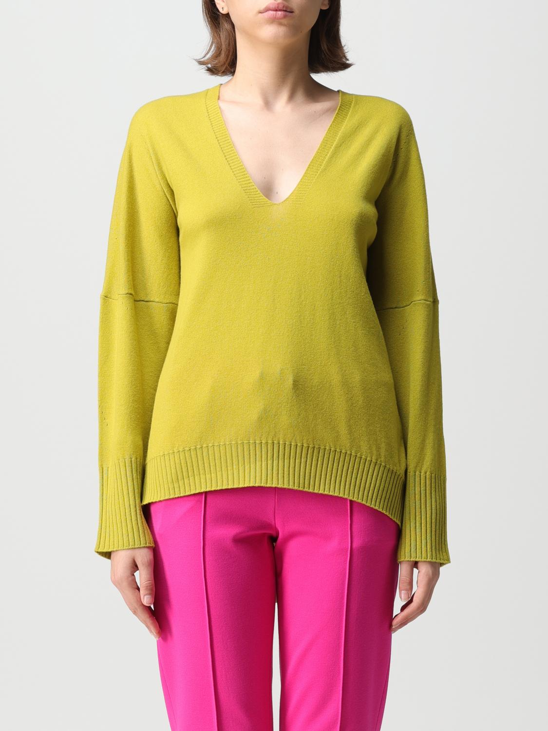 LIVIANA CONTI: Sweater woman - Moss Green | Liviana Conti sweater