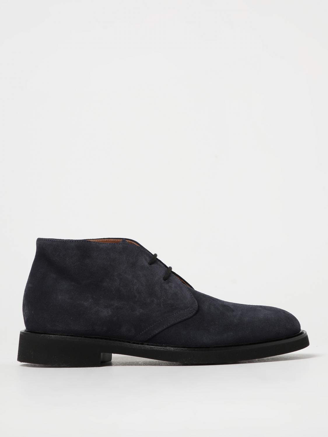 DOUCAL'S BOOT: Doucal's Suede Chukka Boots, Blue - Img 1