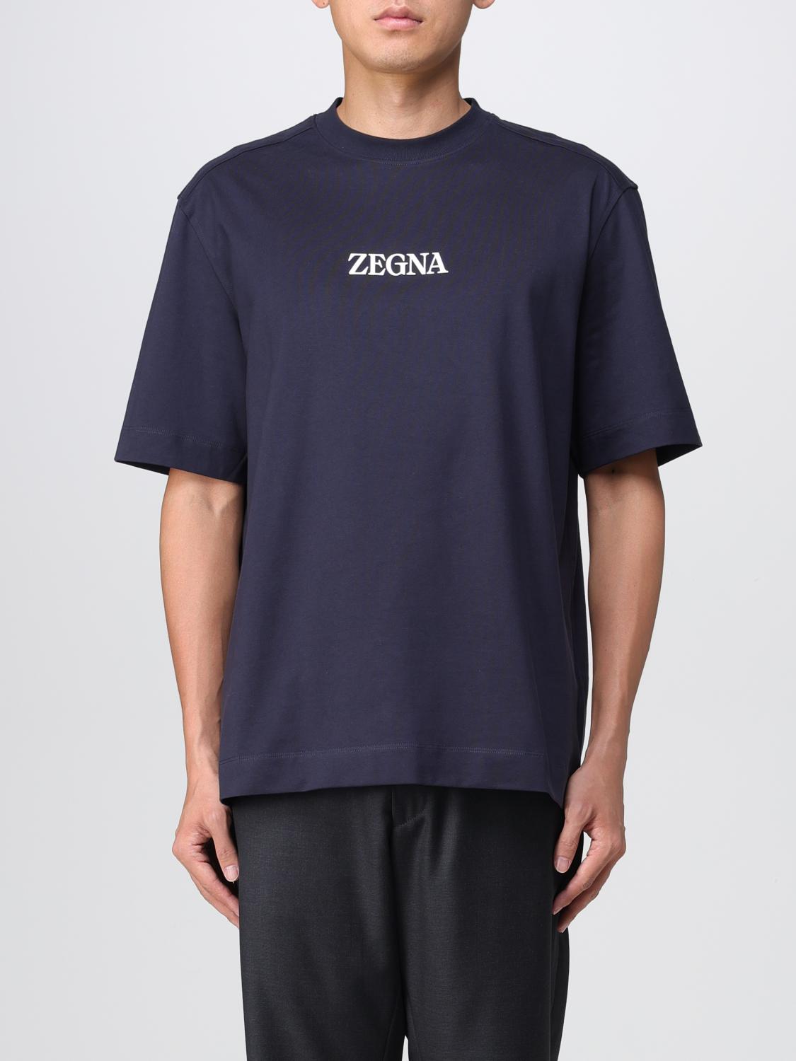 ZEGNA: cotton T-shirt with logo - Multicolor | Zegna t-shirt
