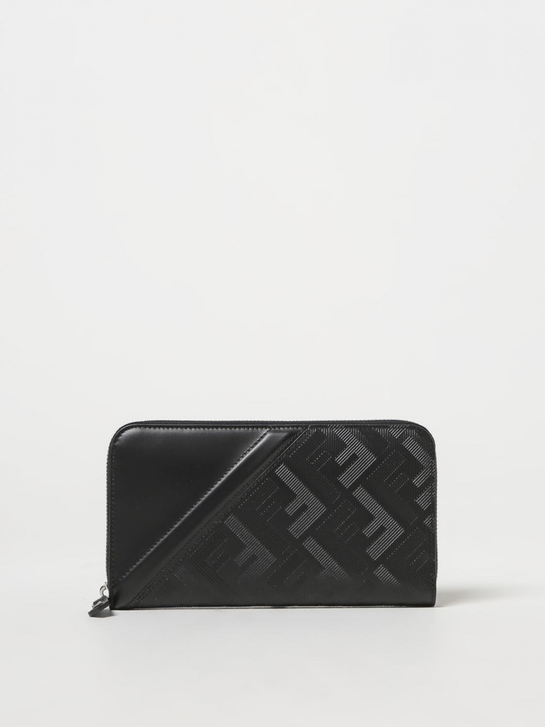 FENDI 钱包: 钱包 男士 Fendi, 黑色 - Img 1