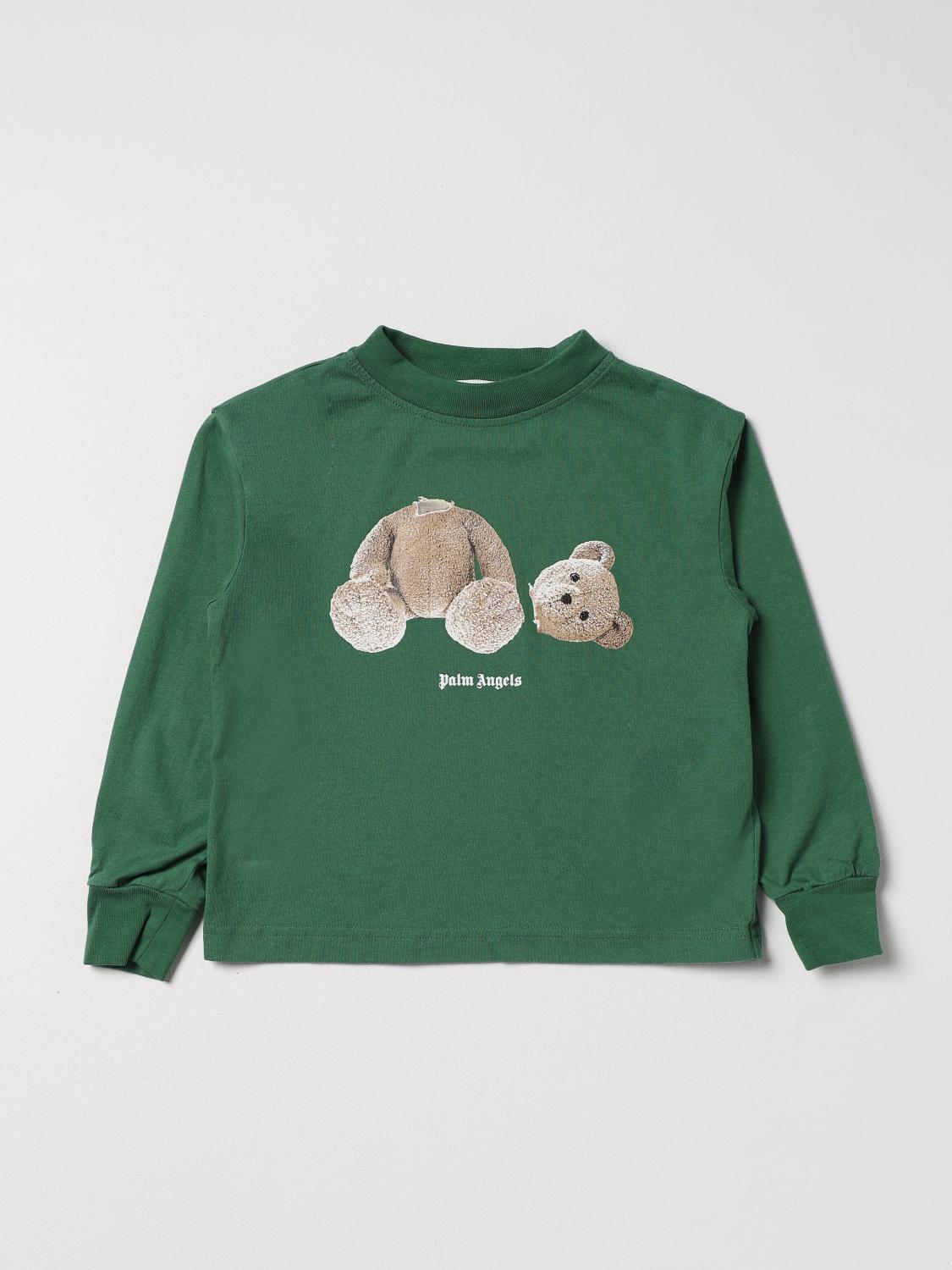 PALM ANGELS CAMISETA: Camiseta niños Palm Angels, Verde - Img 1
