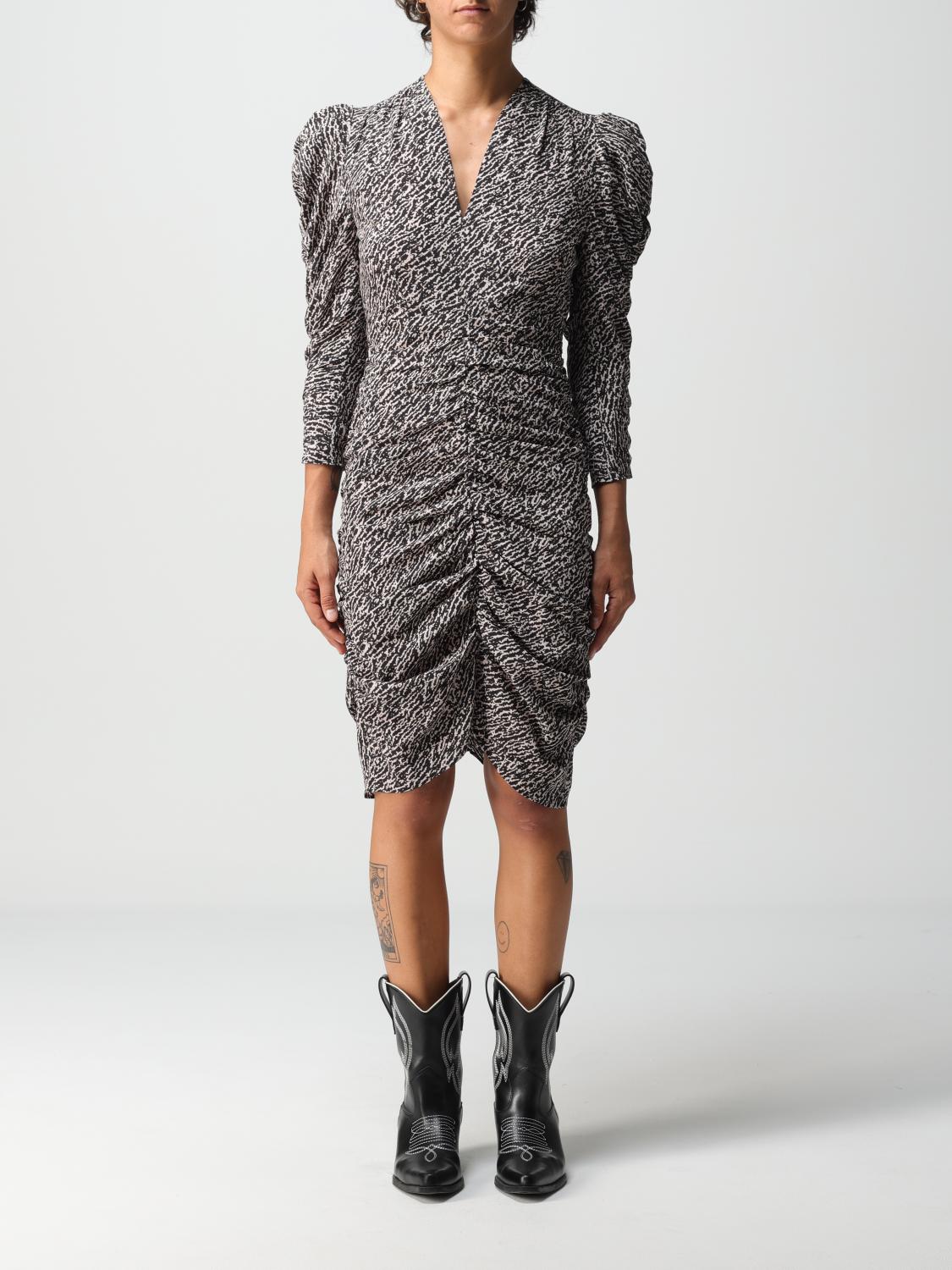 ISABEL MARANT ABITO: Abito Isabel Marant in seta stretch, Nero - Img 1