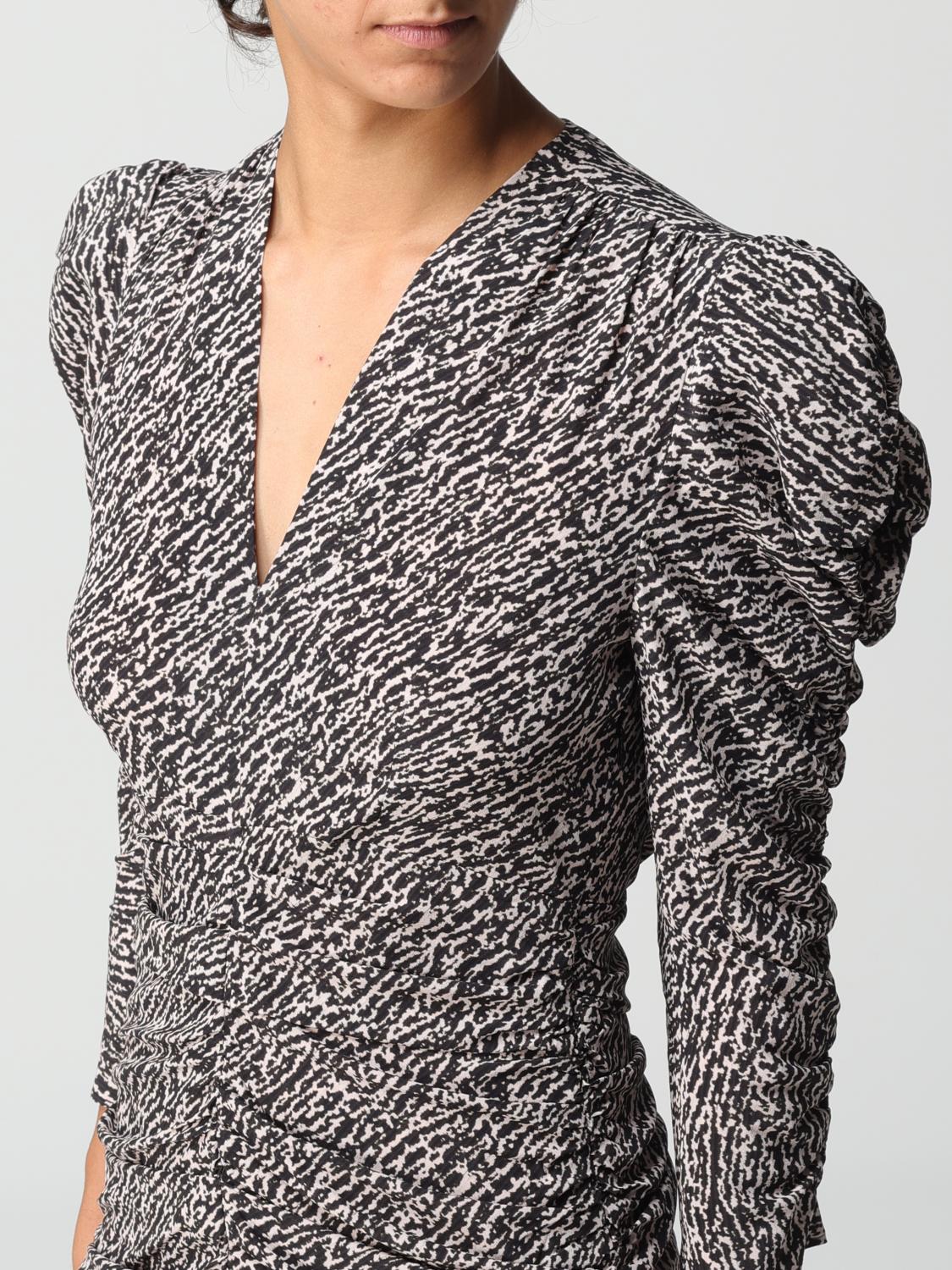 ISABEL MARANT ABITO: Abito Isabel Marant in seta stretch, Nero - Img 4