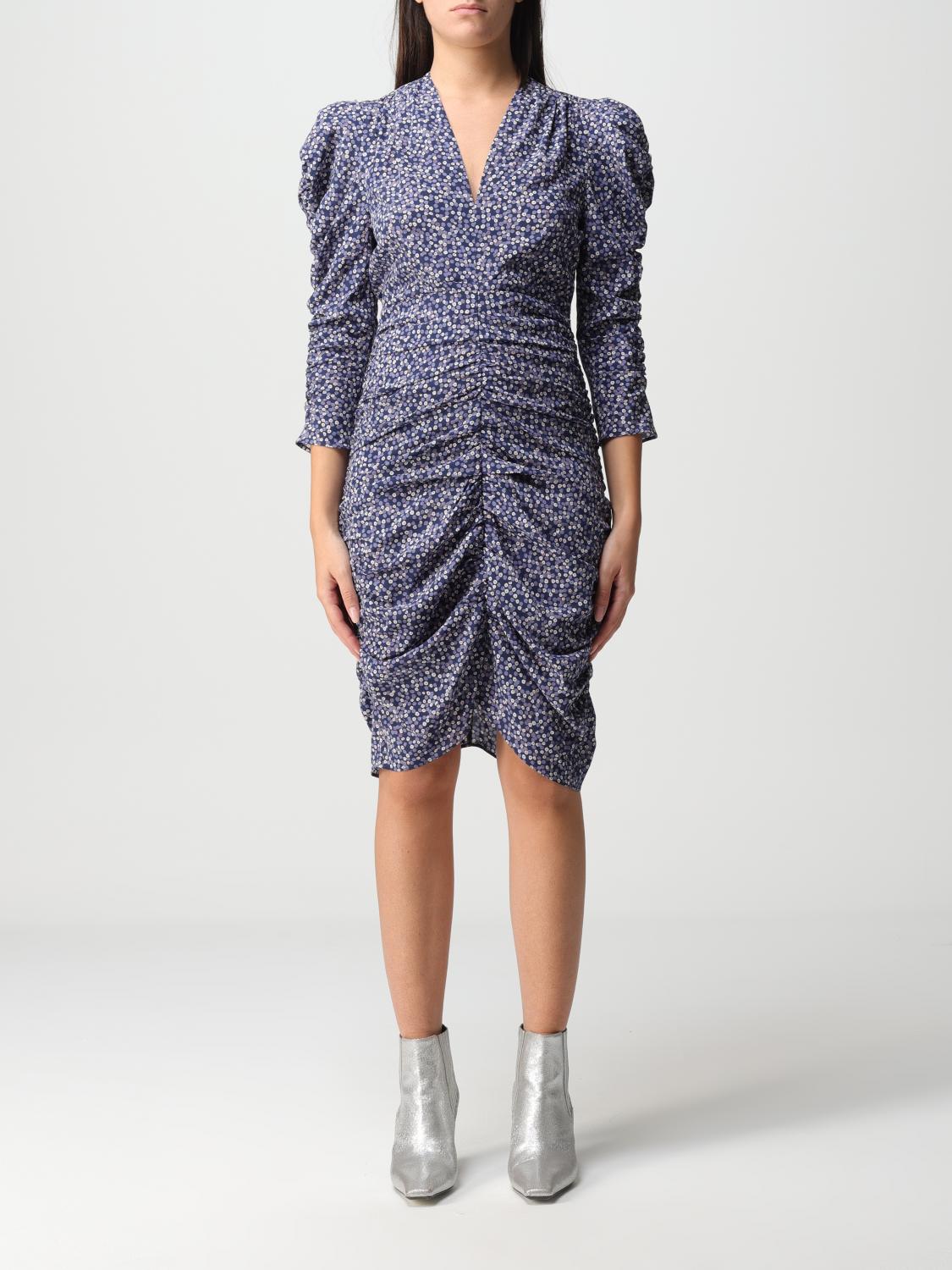 ISABEL MARANT ABITO: Abito Isabel Marant in seta stretch, Blue - Img 1