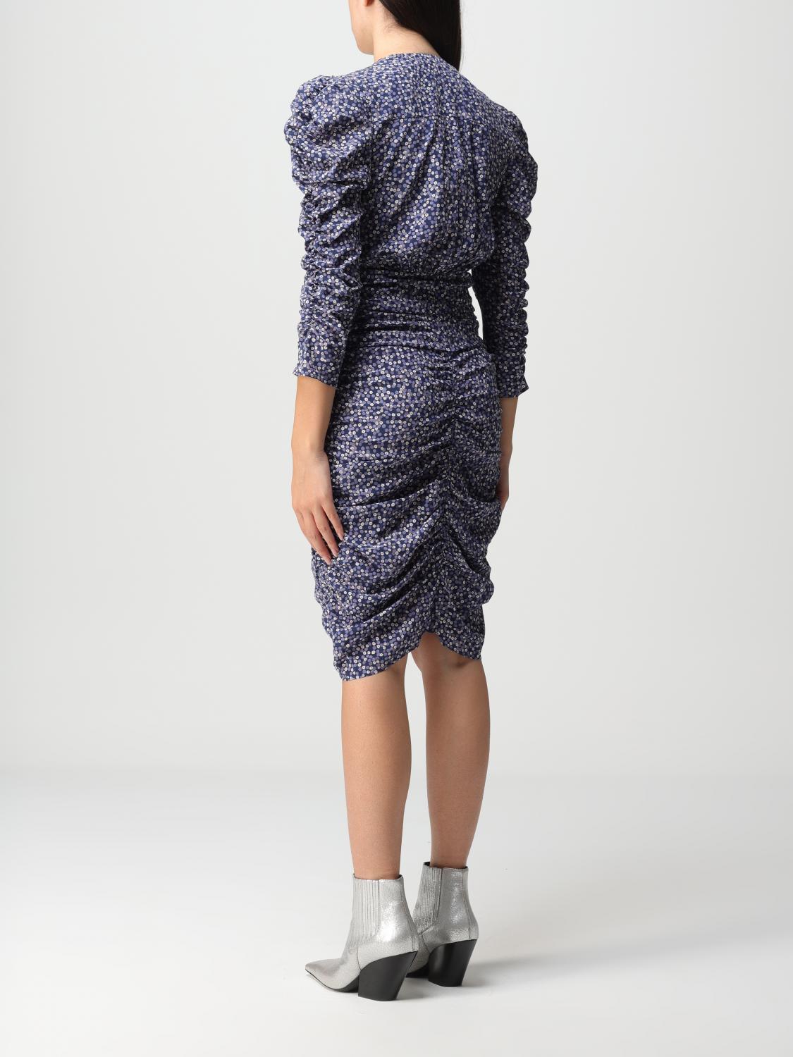 ISABEL MARANT ABITO: Abito Isabel Marant in seta stretch, Blue - Img 2