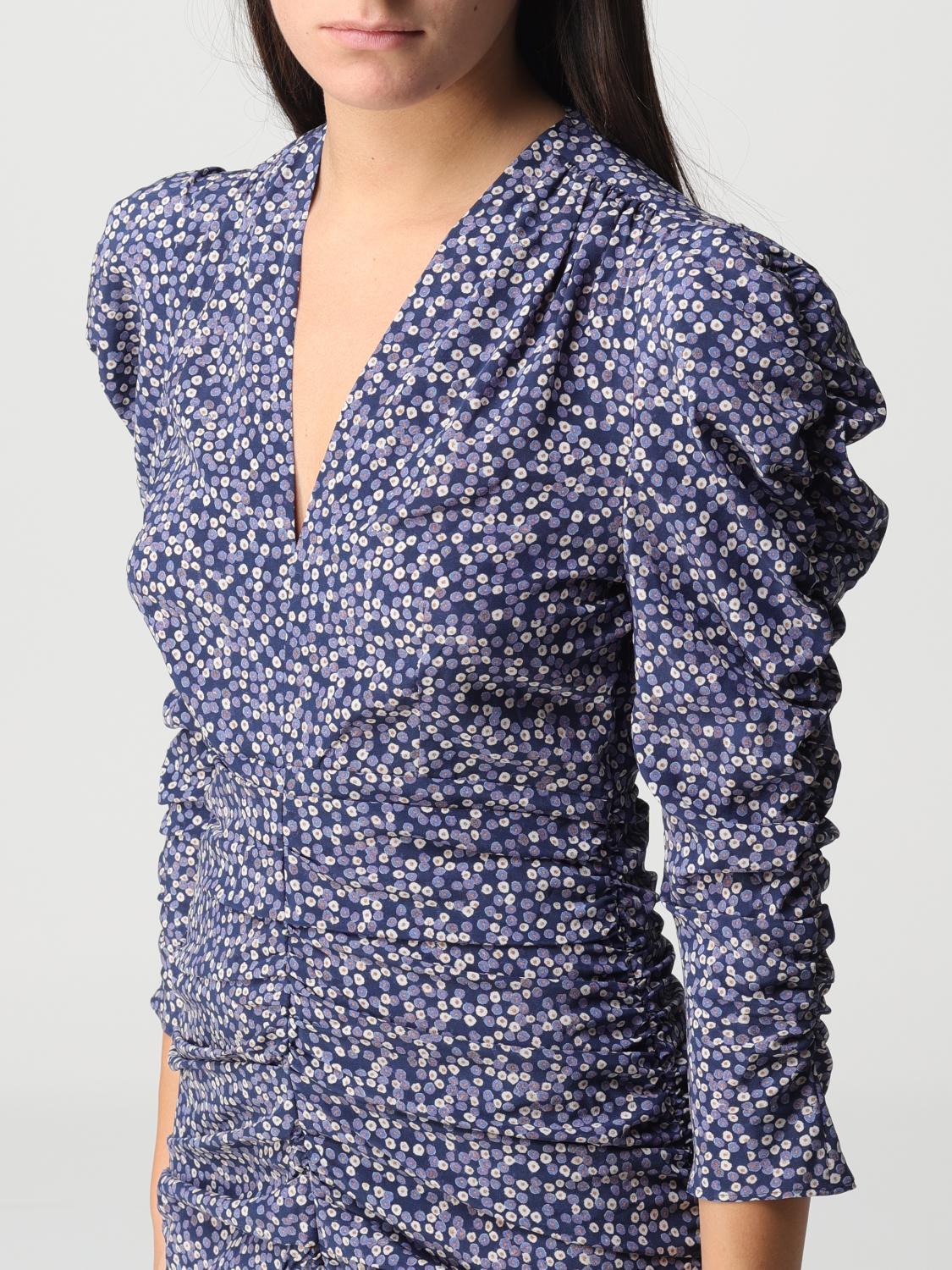 ISABEL MARANT ABITO: Abito Isabel Marant in seta stretch, Blue - Img 3