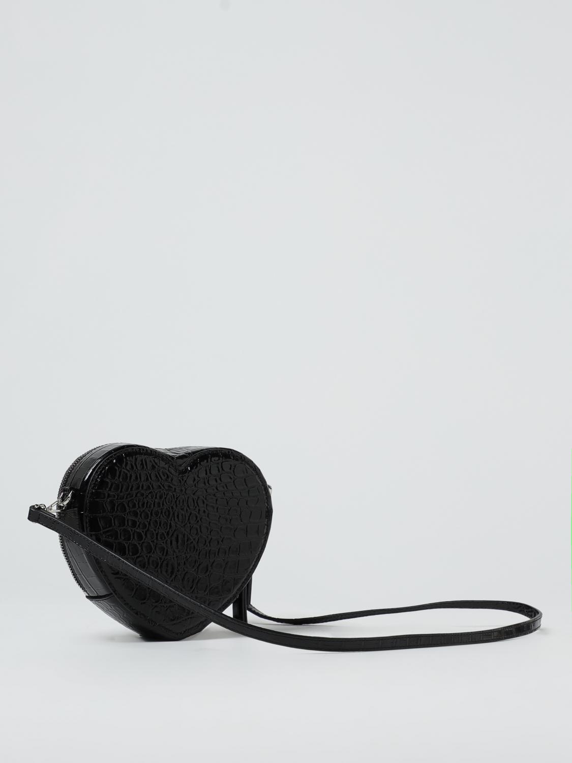 VERSACE BORSA MINI: Borsa Versace Young in pelle stampa cocco con Medusa, Nero - Img 2