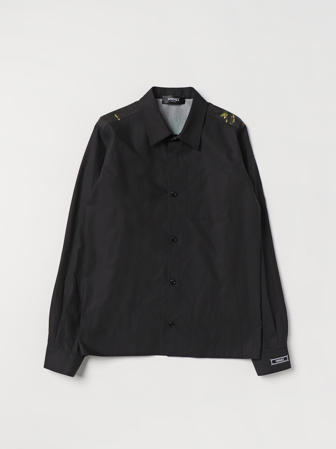 VERSACE CAMISA: Camisa niños Versace Young, Negro - Img 1