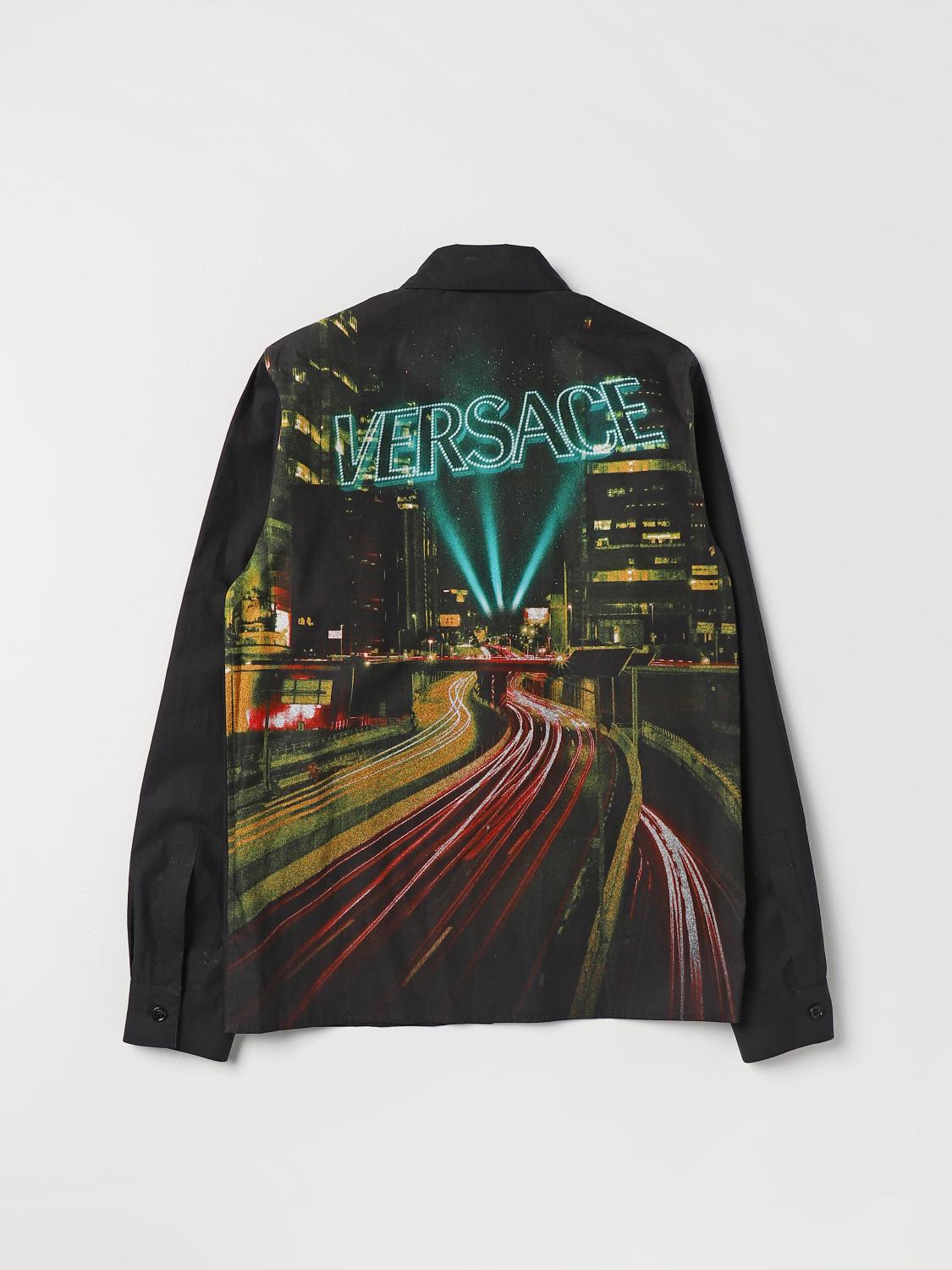 VERSACE CAMISA: Camisa niños Versace Young, Negro - Img 2