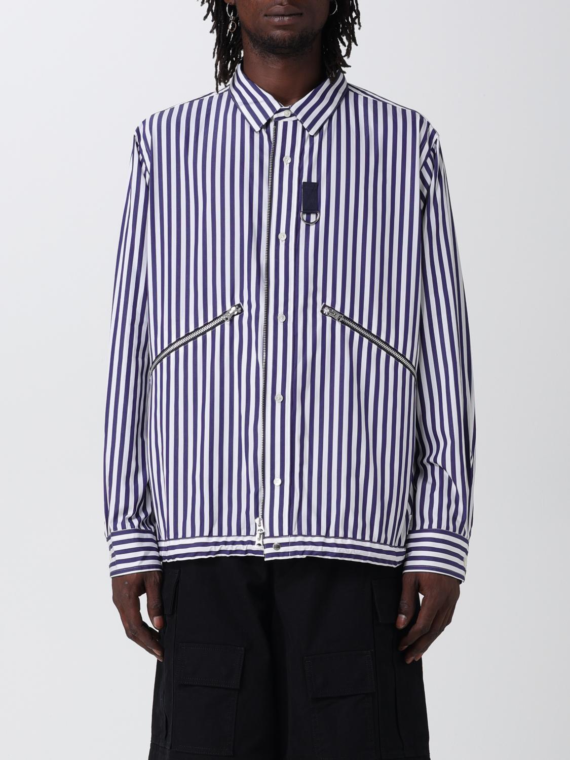 Sacai Shirt men - Navy | 03171M | GIGLIO.COM