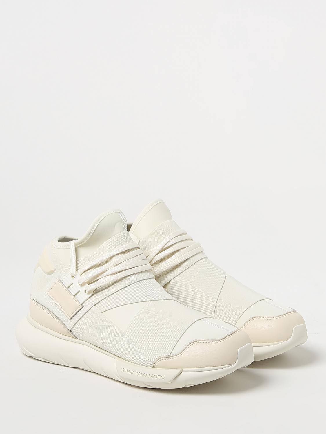 Y-3 SNEAKERS: Sneakers Qasa Y-3 in neoprene con logo, Bianco - Img 2