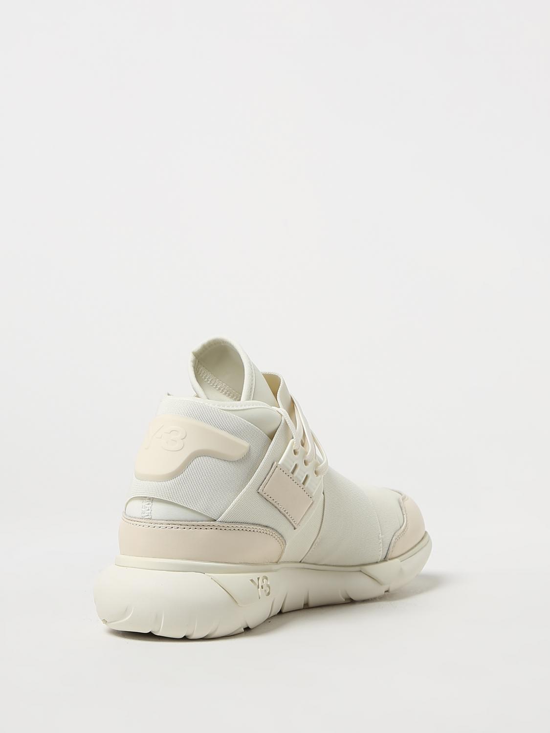 Y-3 SNEAKERS: Sneakers Qasa Y-3 in neoprene con logo, Bianco - Img 3