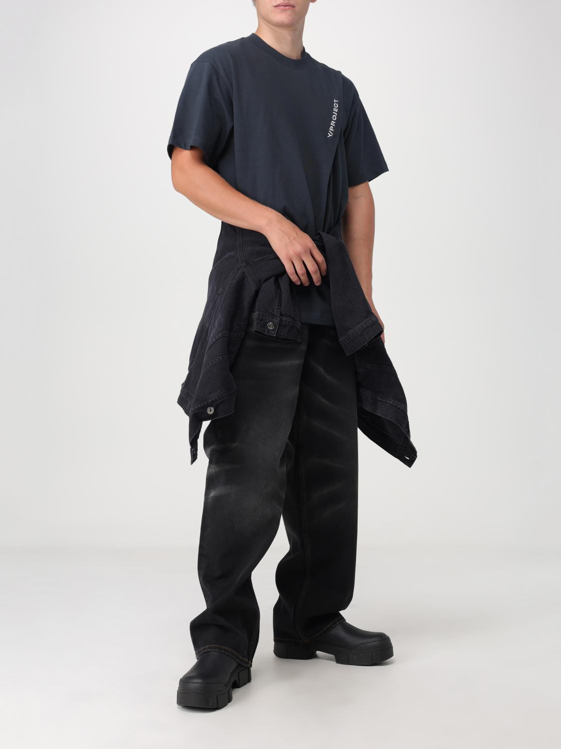 Y/Project T-shirt men - Black | TS71S25 | GIGLIO.COM
