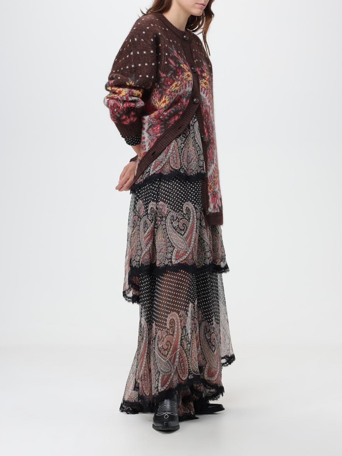 現行✨ エトロ ETRO カーディガン 厚手 ブラウン系 ウール素材 ストレッチ 現行✨ エトロ ETRO カーディガン 厚手 ブラウン系 ウール素材