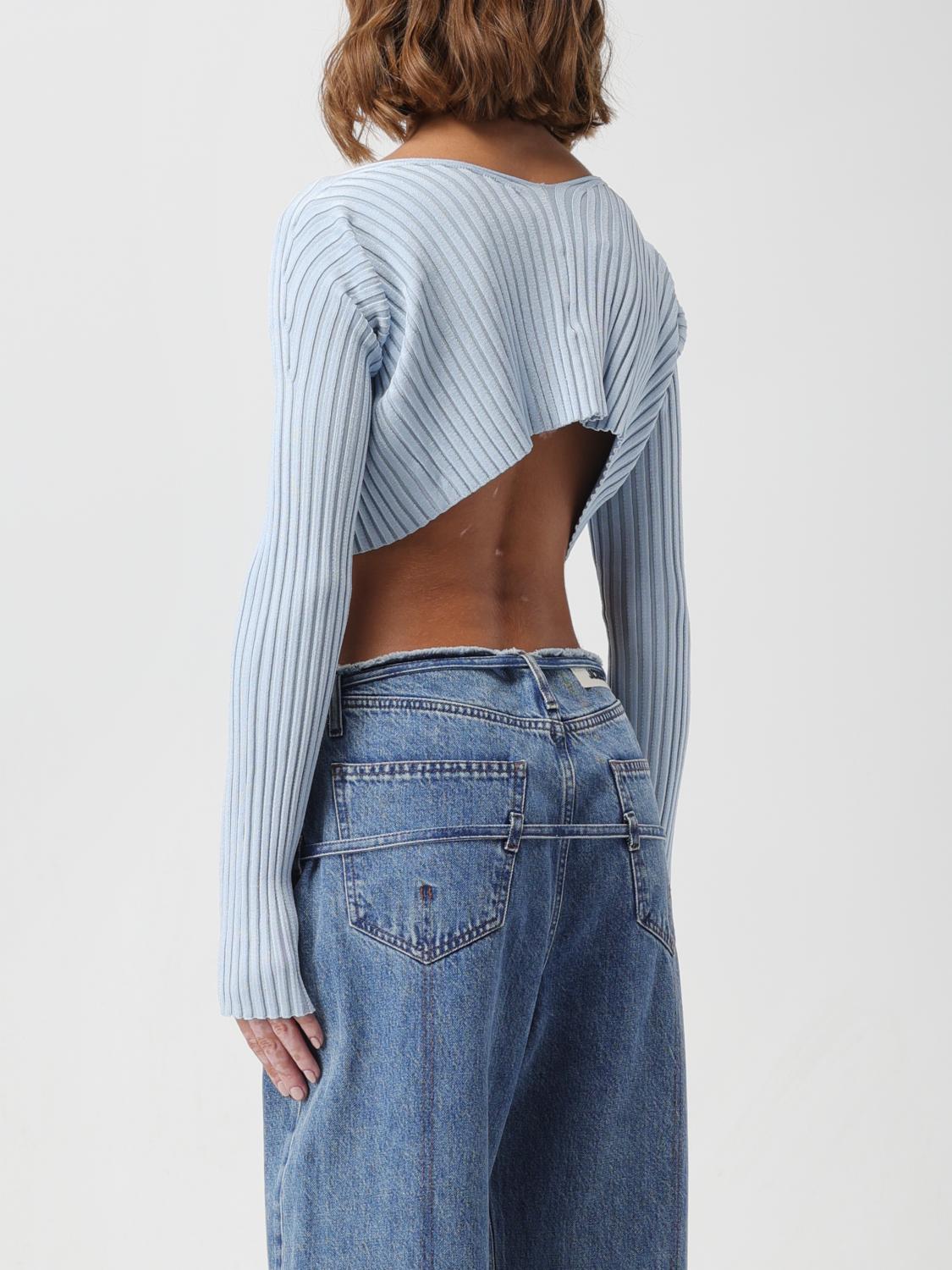 JACQUEMUS TOP: Cárdigan mujer Jacquemus, Azul Claro - Img 3