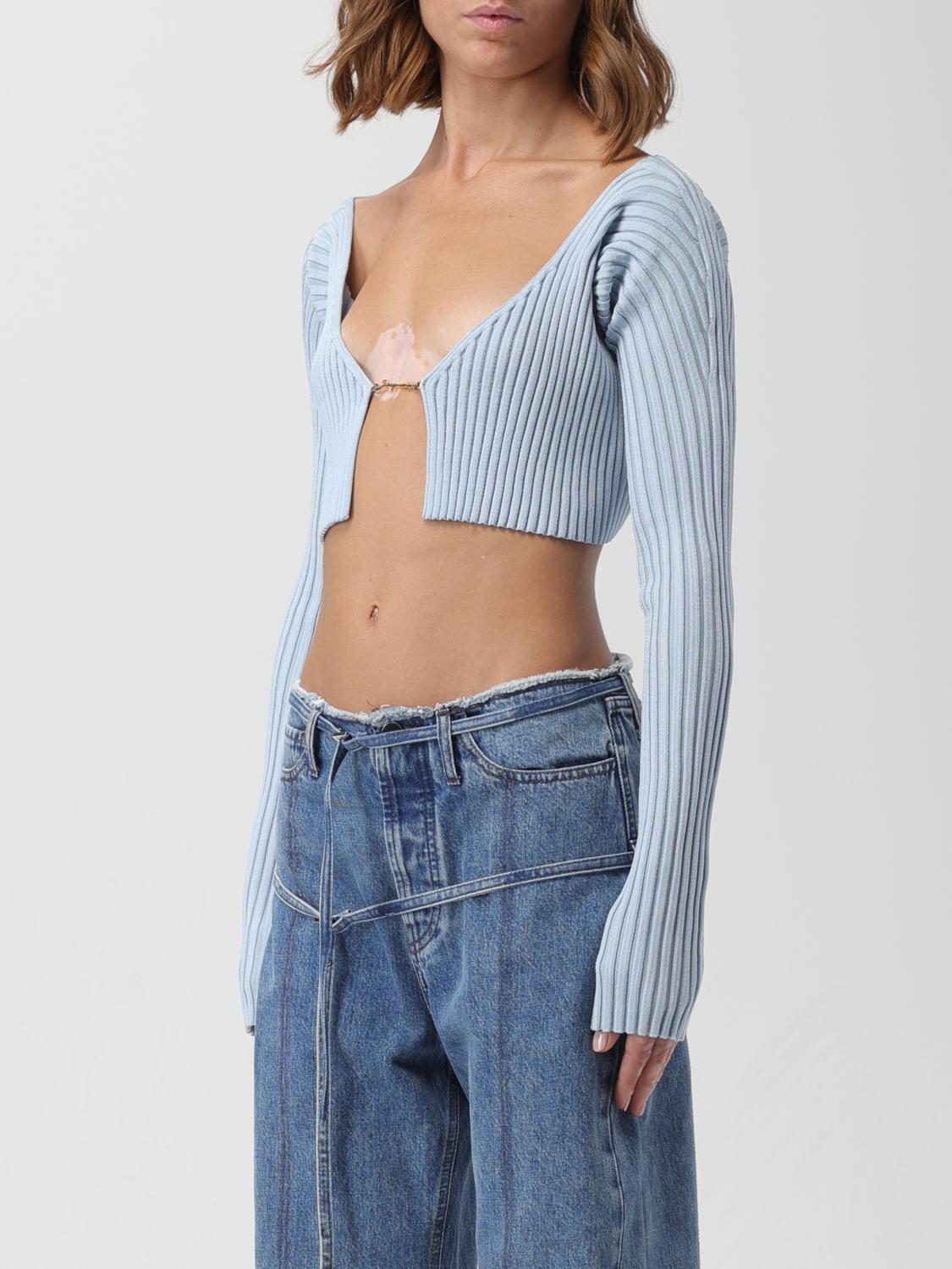 JACQUEMUS TOP: Cárdigan mujer Jacquemus, Azul Claro - Img 4
