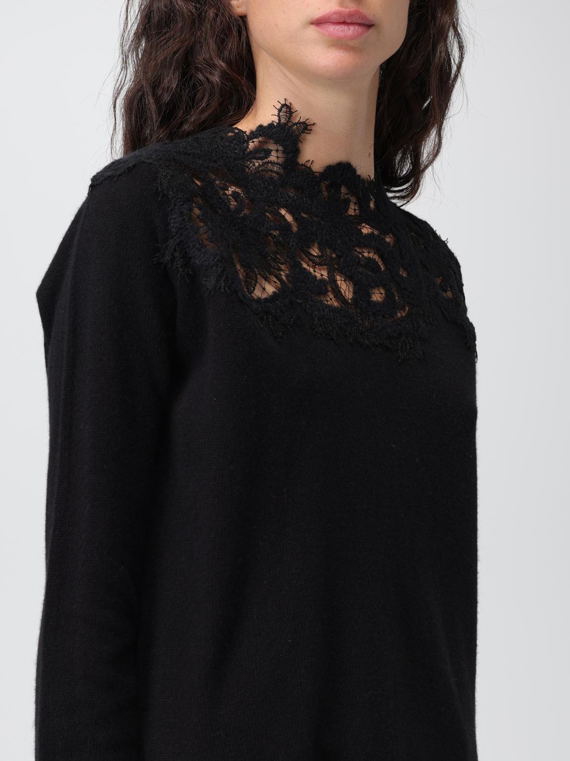 ERMANNO SCERVINO PULL: Pull femme Ermanno Scervino, Noir 1 - Img 4