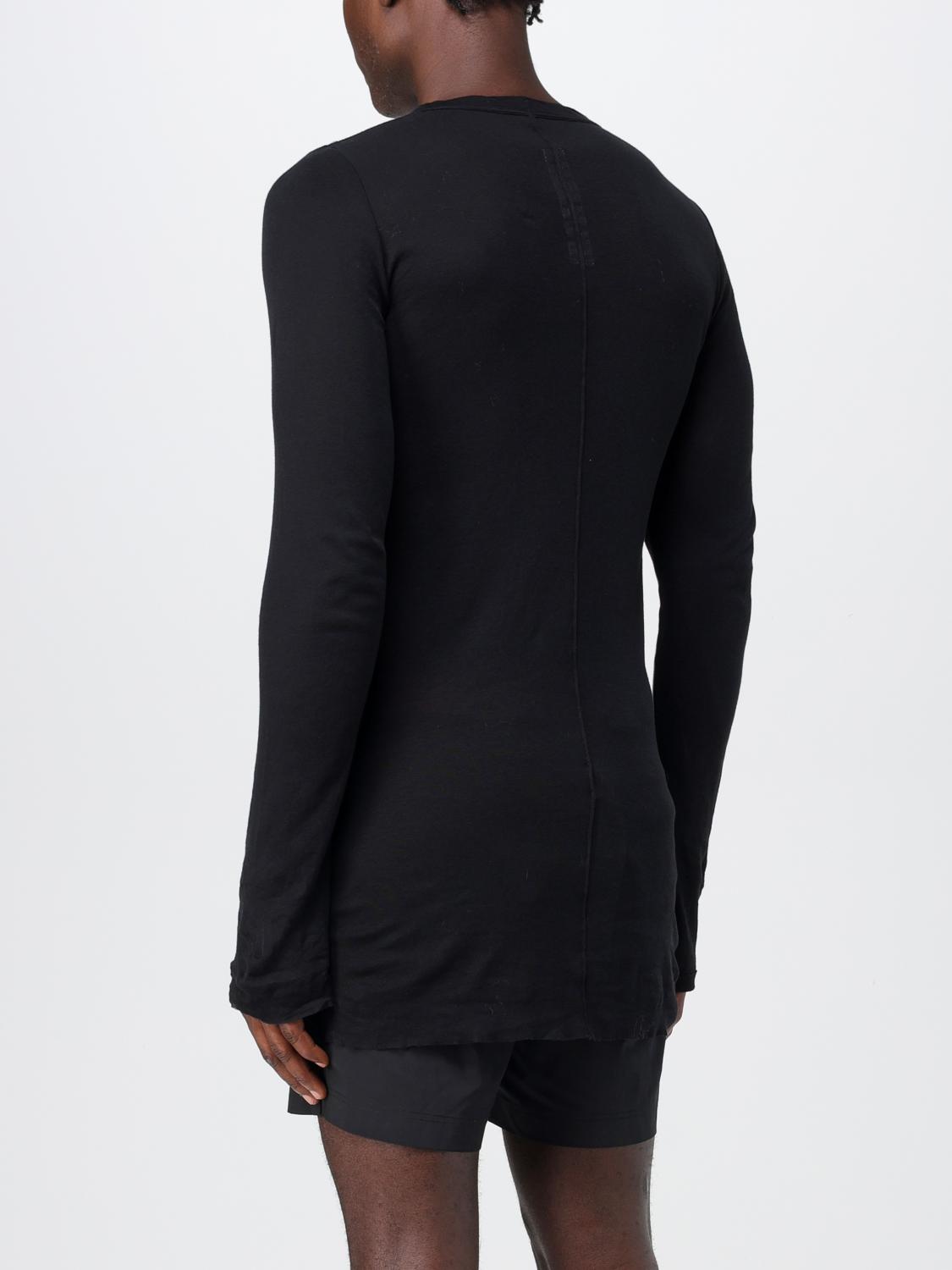 RICK OWENS T-SHIRT: T-shirt aderente Rick Owens, Nero - Img 3