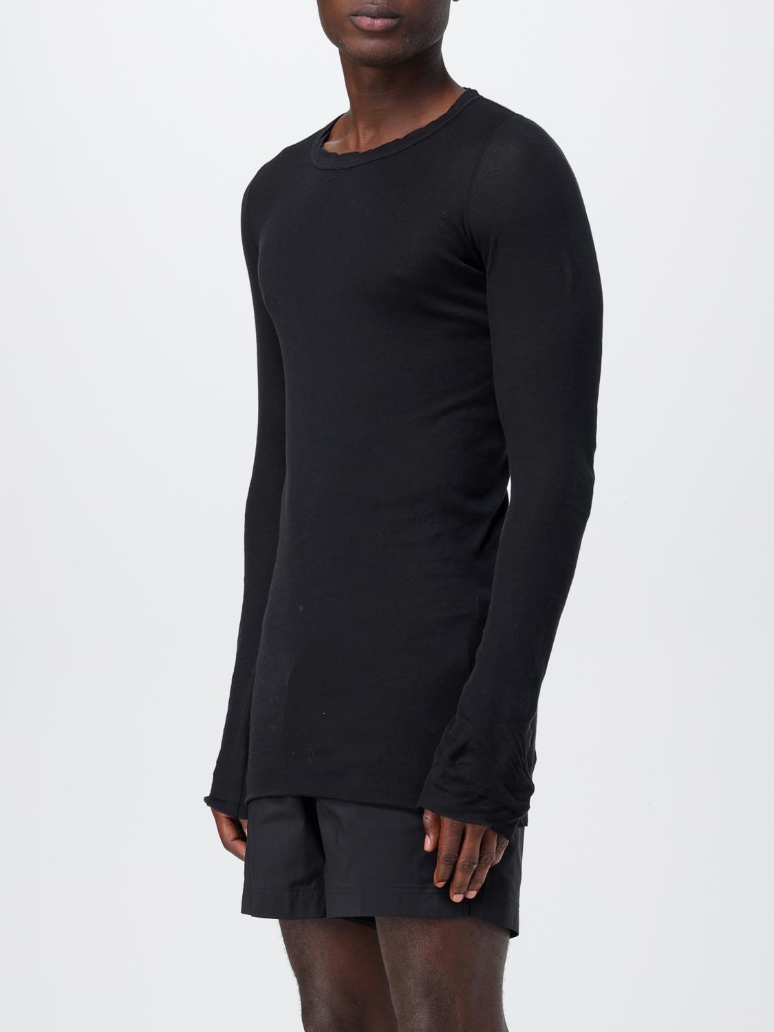 RICK OWENS T-SHIRT: T-shirt aderente Rick Owens, Nero - Img 4