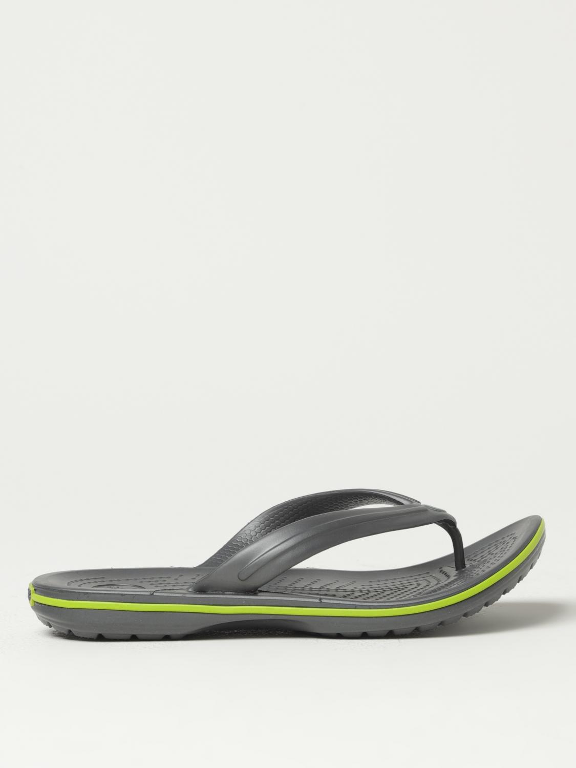 CROCS SANDALS: Sandals men Crocs, Grey - Img 1