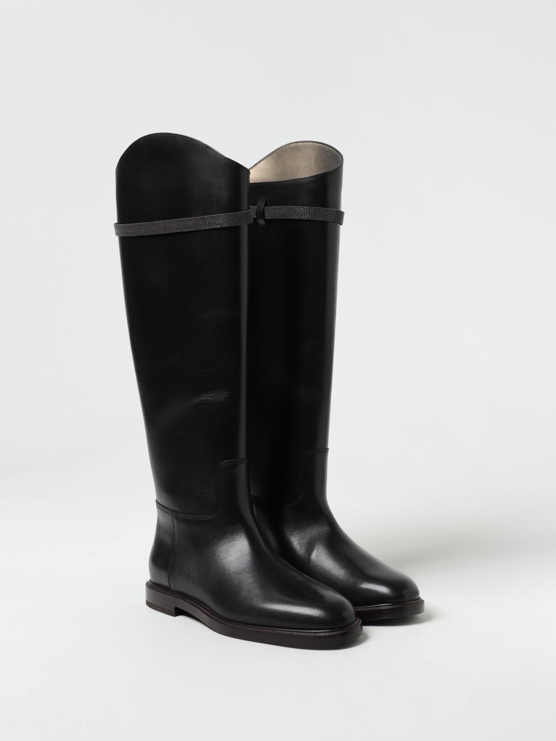 BRUNELLO CUCINELLI BOTAS: Botas mujer Brunello Cucinelli, Negro - Img 2