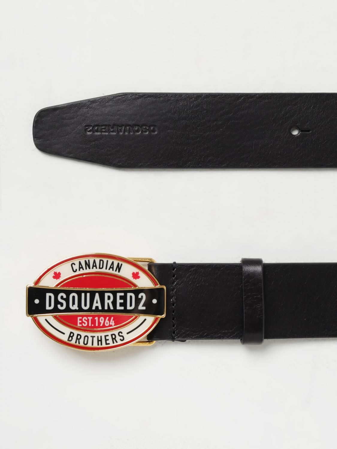 DSQUARED2 BELT: Dsquared2 leather belt with buckle, Black - Img 2
