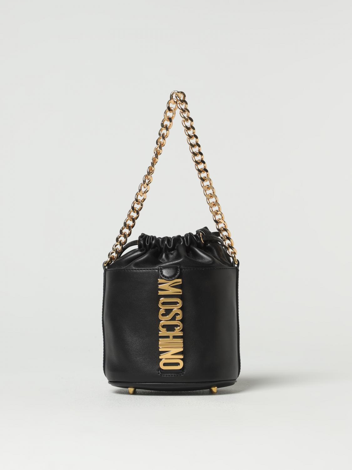 MOSCHINO COUTURE BORSA MINI: Borsa Moschino Couture in pelle, Nero - Img 1