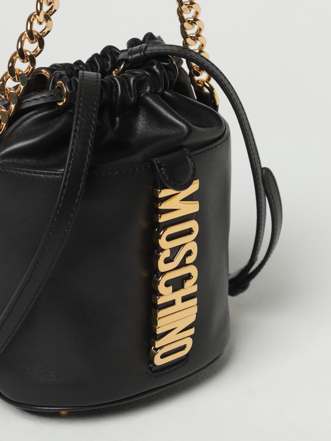MOSCHINO COUTURE BORSA MINI: Borsa Moschino Couture in pelle, Nero - Img 3