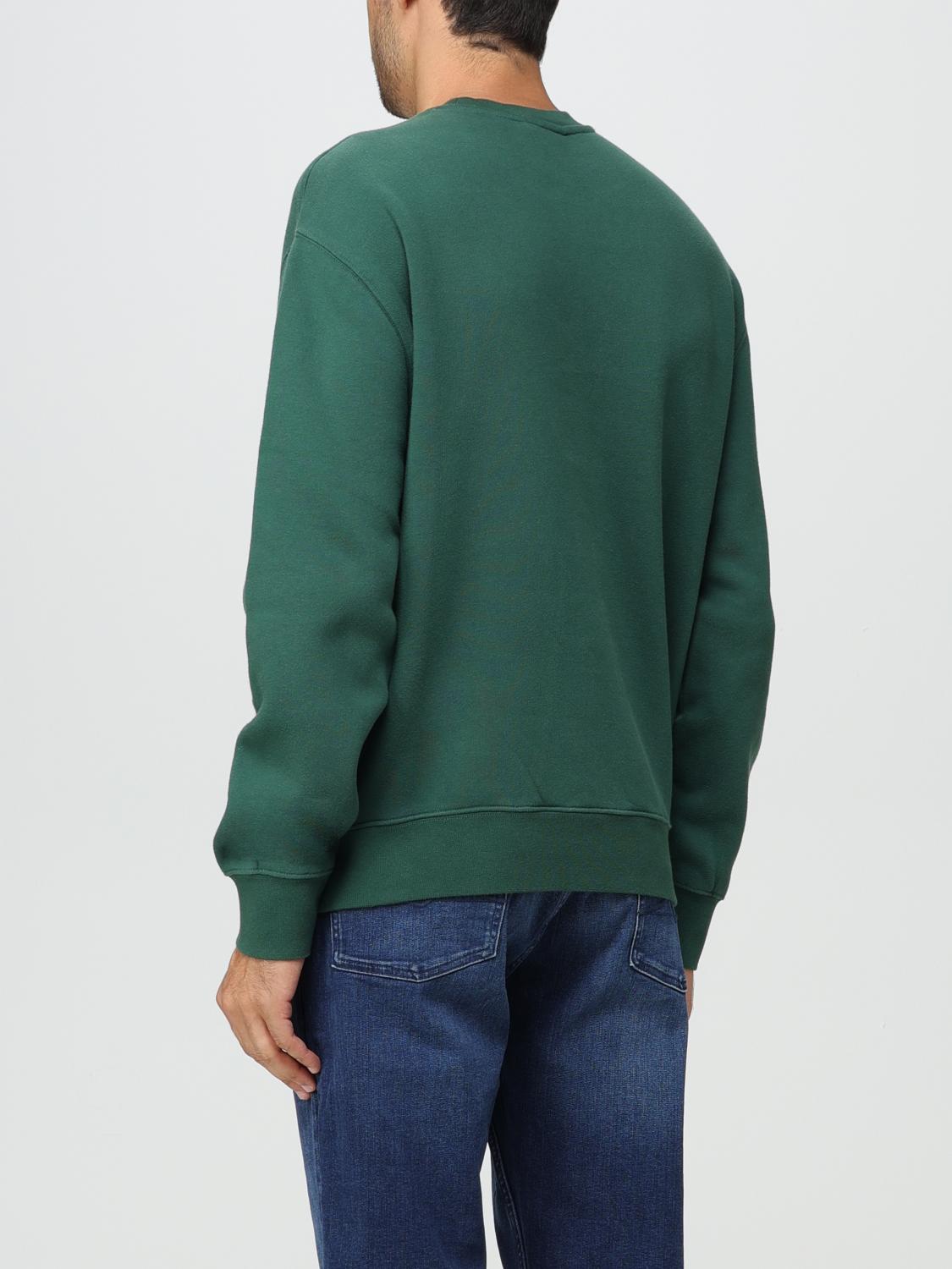 MAISON KITSUNÉ SWEATSHIRT: Maison Kitsuné sweatshirt in jersey with patch, Green - Img 2