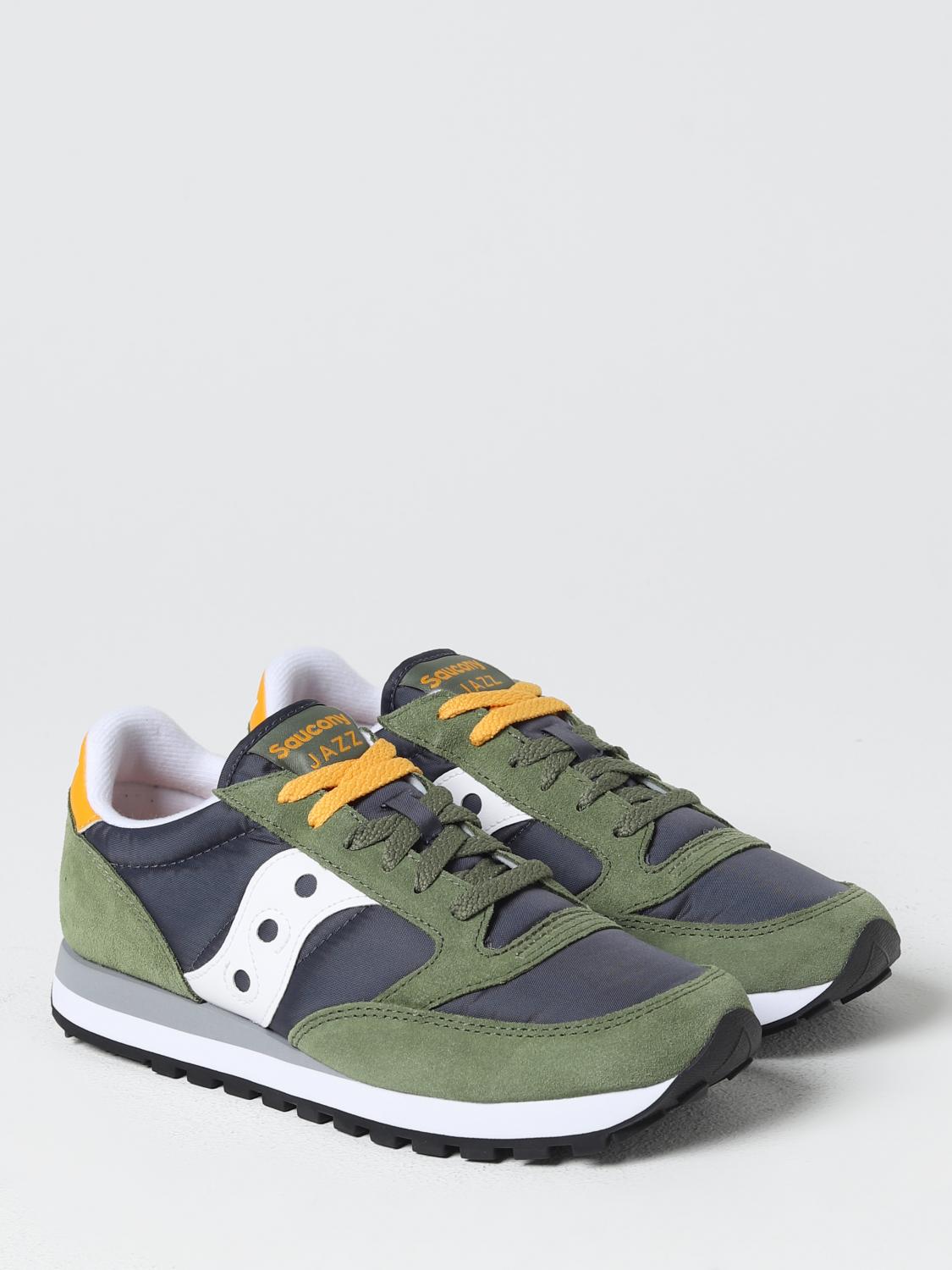 SAUCONY SNEAKERS: Sneakers Jazz Original Saucony in camoscio e nylon, Verde - Img 2