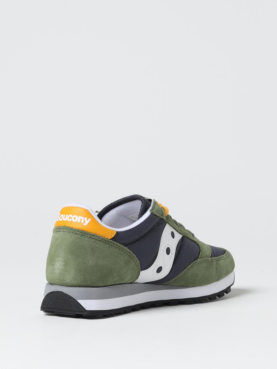 SAUCONY SNEAKERS: Sneakers Jazz Original Saucony in camoscio e nylon, Verde - Img 3