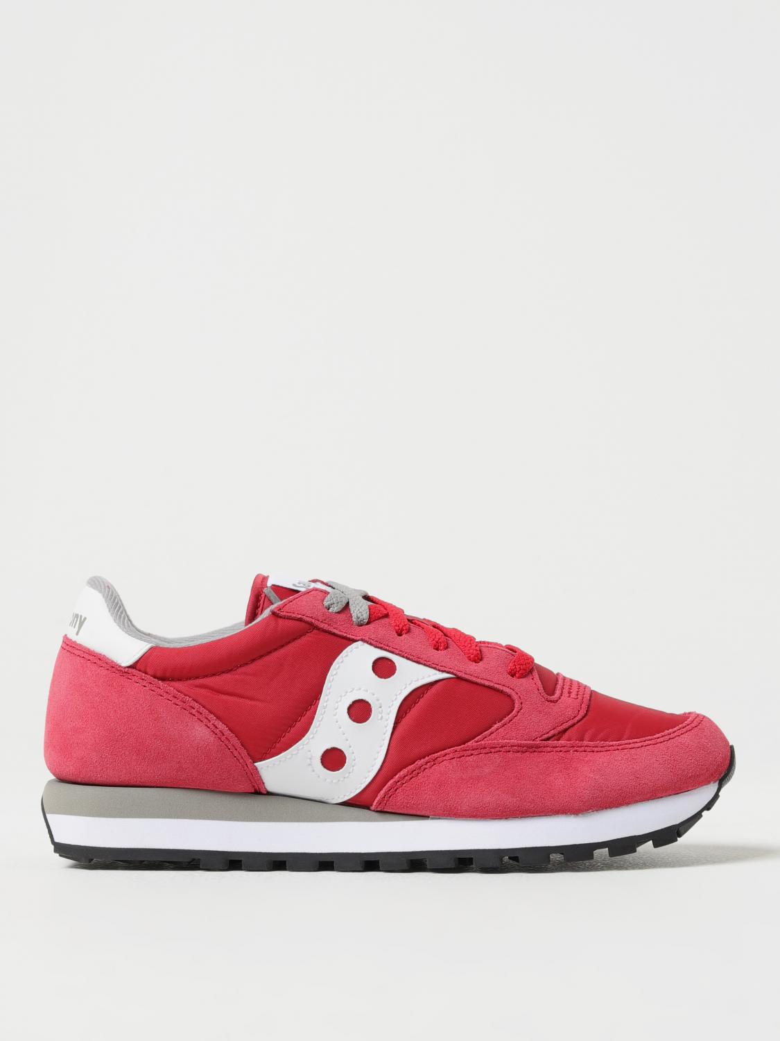 SAUCONY SNEAKERS: Sneakers Jazz Original Saucony in camoscio e nylon, Rosso - Img 1