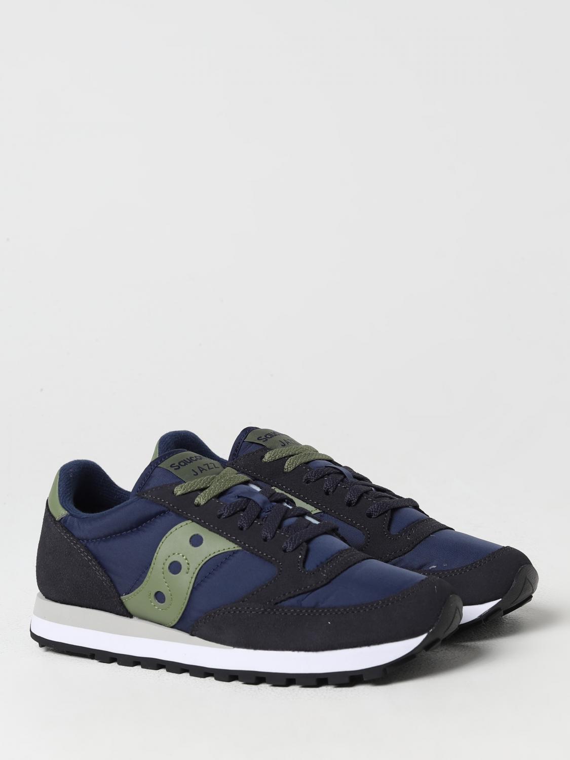 SAUCONY SNEAKERS: Sneakers Jazz Original Saucony in camoscio e nylon, Blue Navy - Img 2