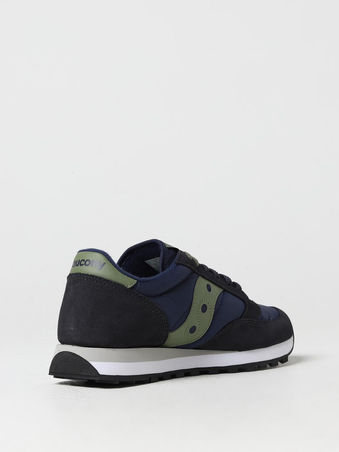 SAUCONY SNEAKERS: Sneakers Jazz Original Saucony in camoscio e nylon, Blue Navy - Img 3