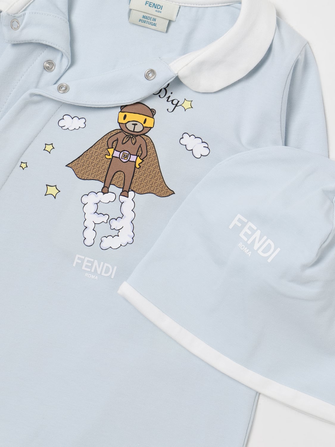 Fendi ロンパース ボーイ Kids - ブルー | BUK106ST8 | GIGLIO.COM