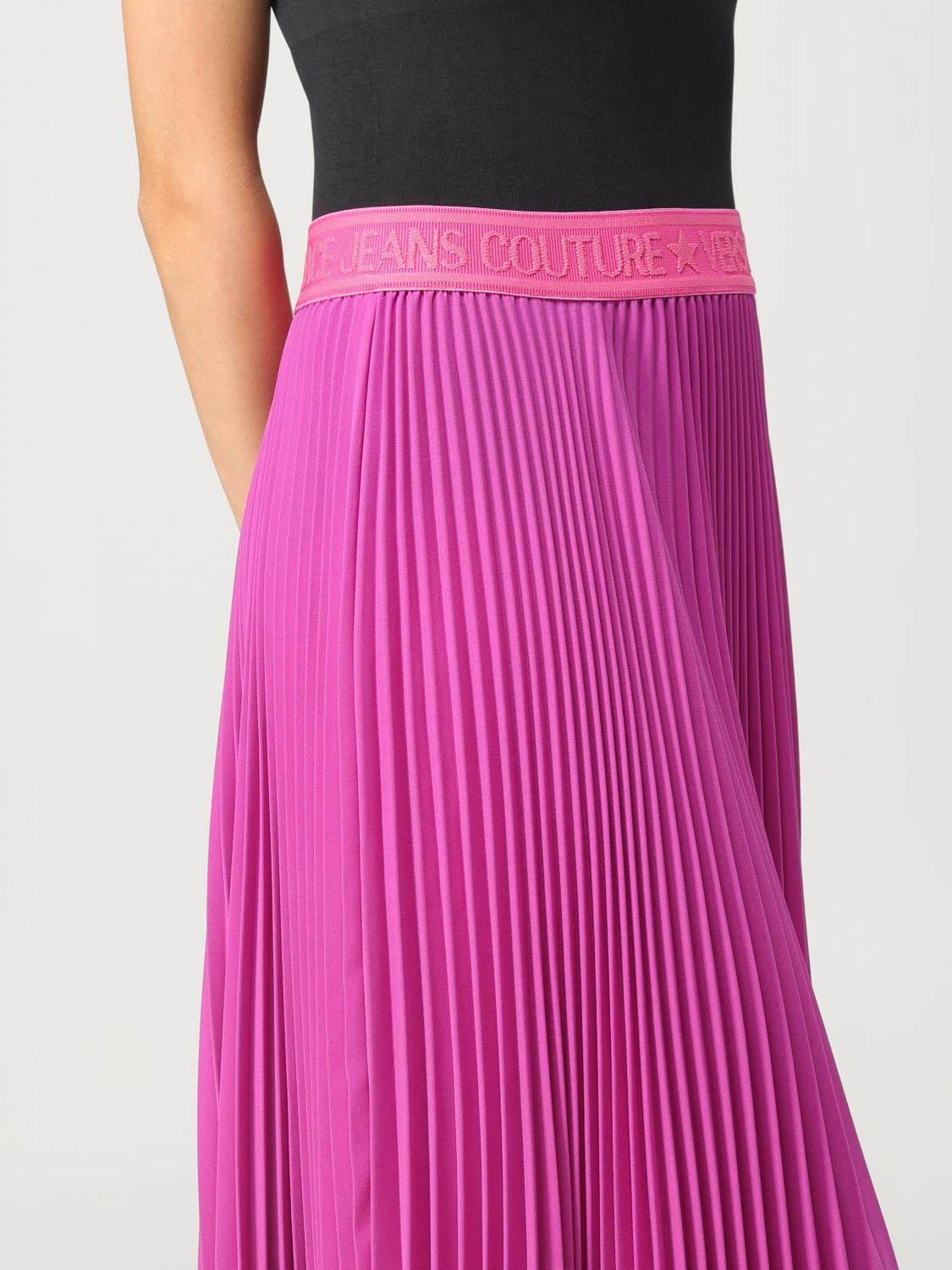 スカート Versace Jeans Couture 75HAE808 N0229 POLY ETTE Dress VERSACE JEANS COUTURE: Skirt woman - White | Versace Jeans