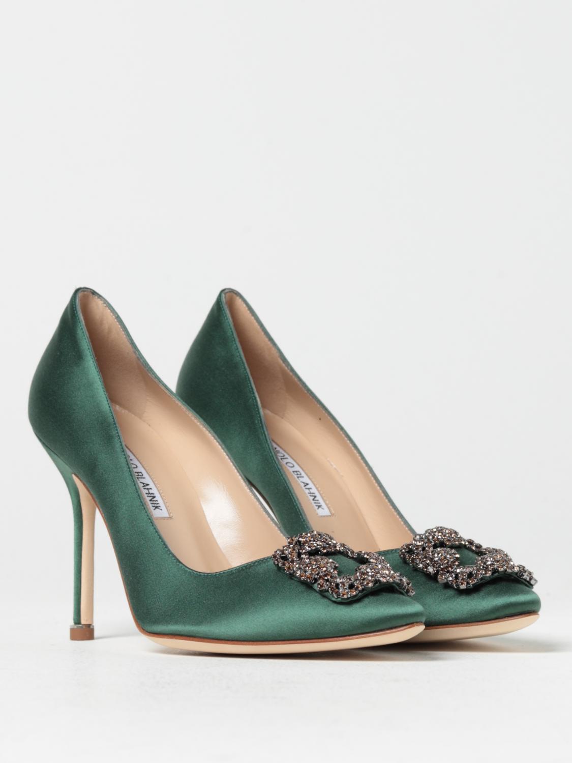 MANOLO BLAHNIK ESCARPIN: Chaussures femme Manolo Blahnik, Vert - Img 2
