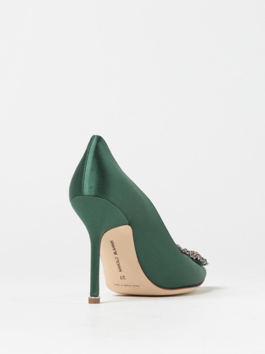 MANOLO BLAHNIK ESCARPIN: Chaussures femme Manolo Blahnik, Vert - Img 3