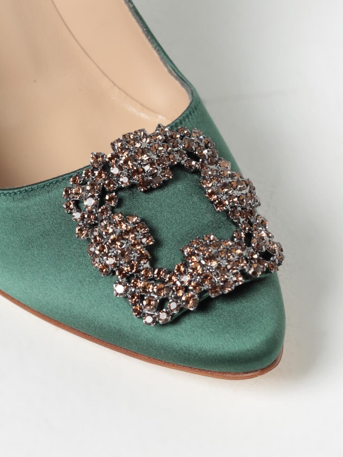 MANOLO BLAHNIK ESCARPIN: Chaussures femme Manolo Blahnik, Vert - Img 4