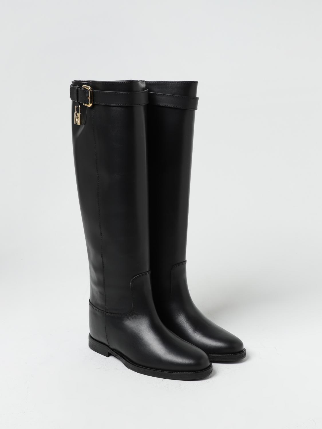 VIA ROMA 15 STIVALI: Stivale Venice Via Roma 15 in pelle , Nero - Img 2