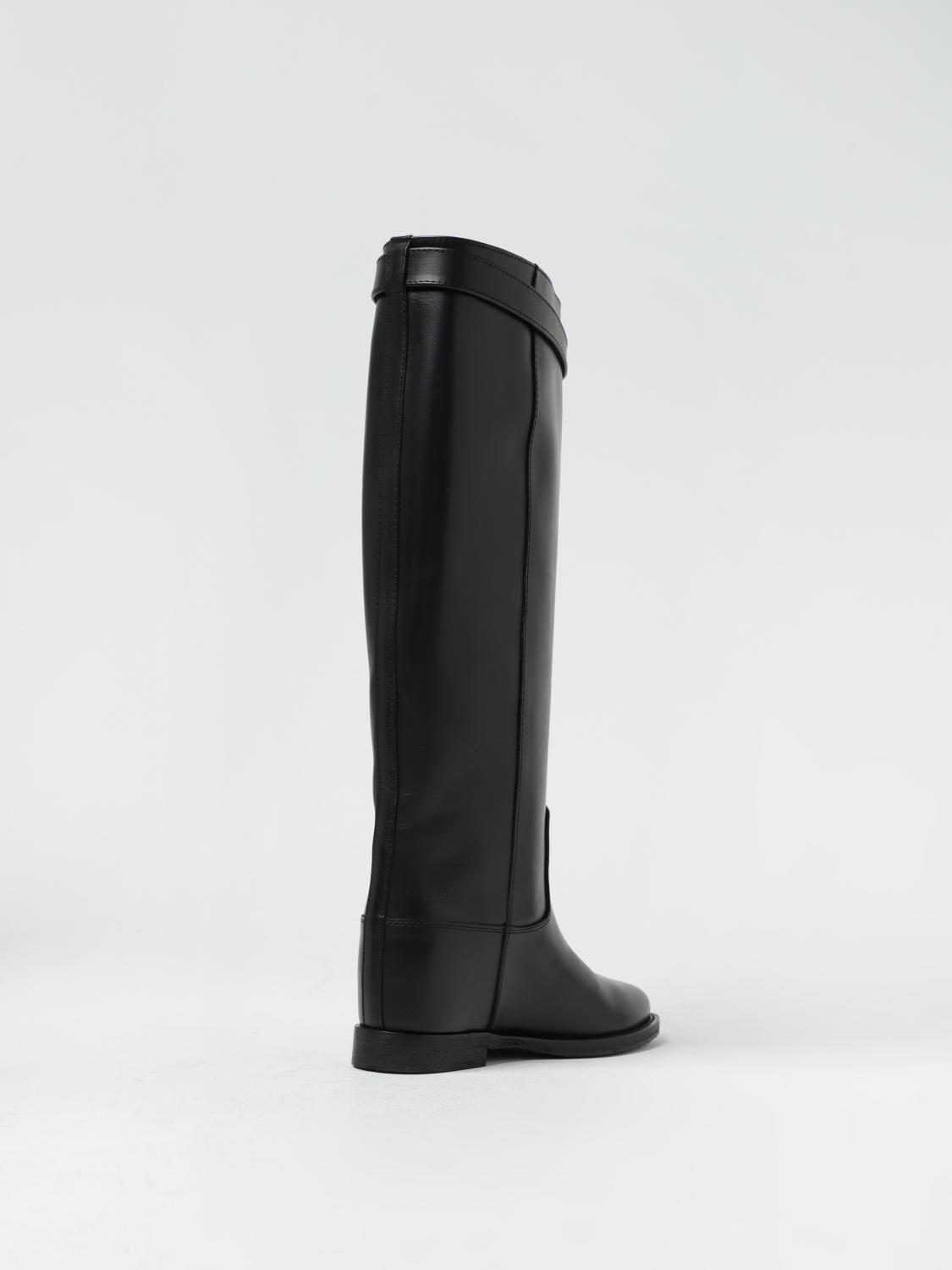 VIA ROMA 15 STIVALI: Stivale Venice Via Roma 15 in pelle , Nero - Img 3