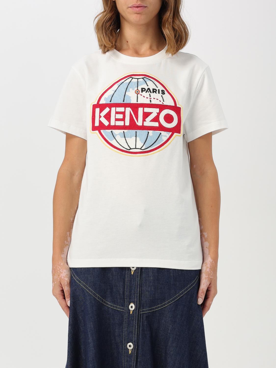 KENZO T shirt femme Blanc T Shirt Kenzo FD62TS0624SG en ligne sur GIGLIO.COM