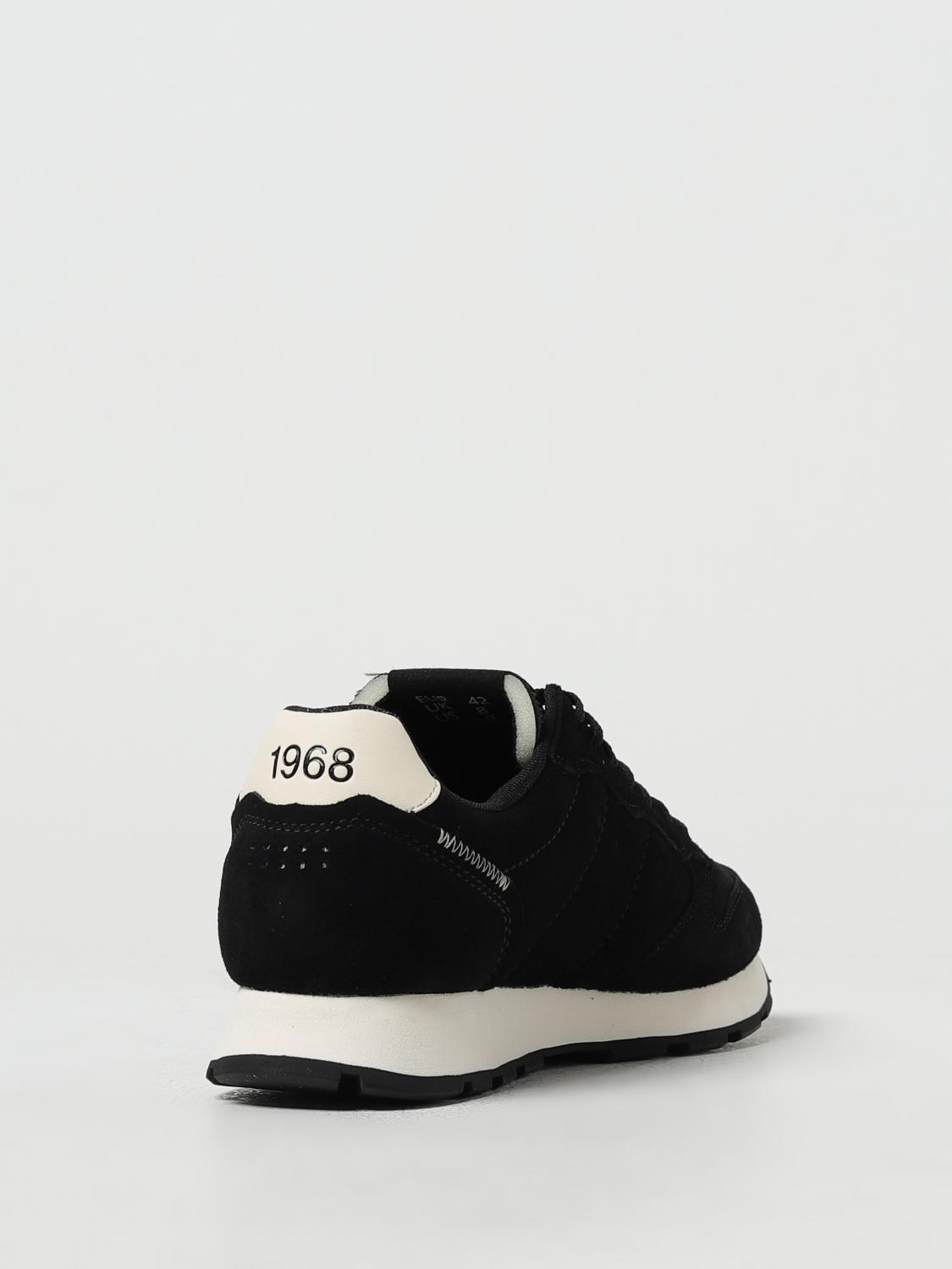 SUN68 SNEAKERS: Sneakers Tom Sun 68 in suede con logo, Nero - Img 3