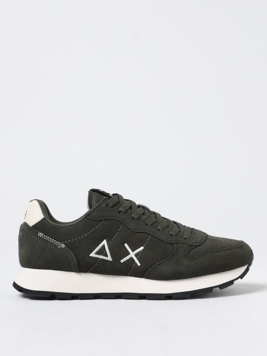 SUN68 BASKETS: Baskets homme Sun 68, Vert Militaire - Img 1
