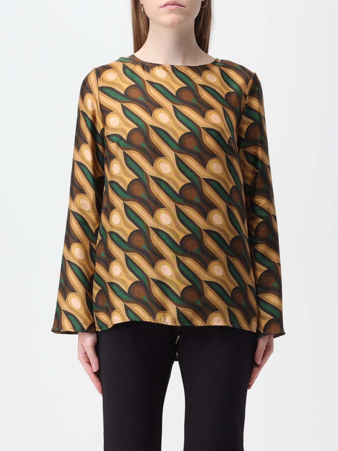 MALIPARMI TOP: Camisa mujer Maliparmi, Camello - Img 1