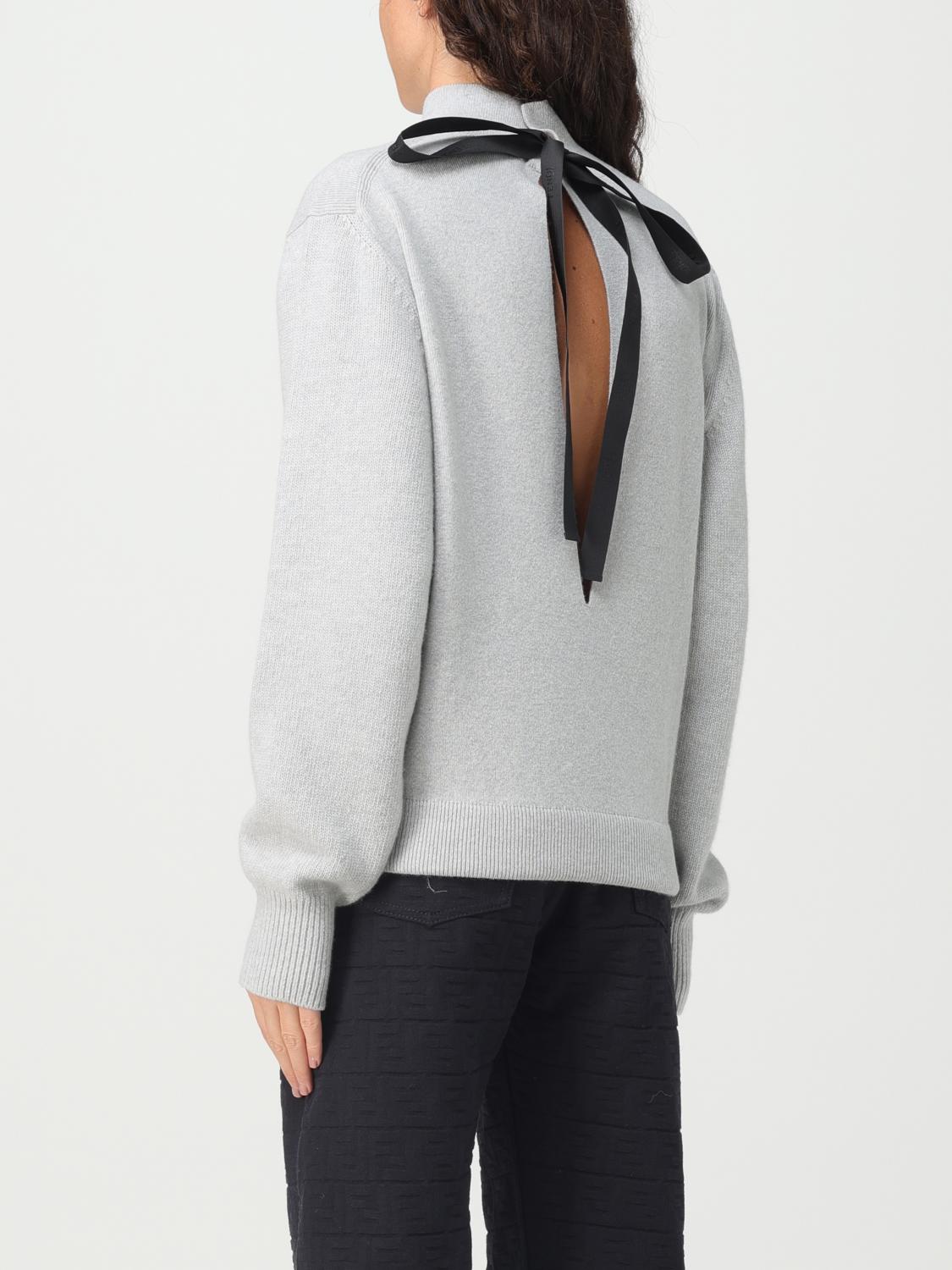 Fendi sweater in wool and cashmere - Grey | FZX934ANJJ | GIGLIO.COM