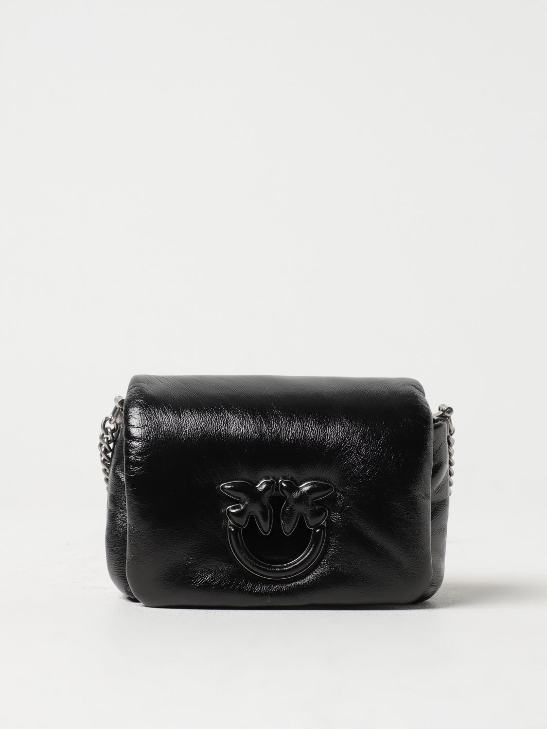 PINKO BORSA MINI: Borsa Love Click Pinko in nappa , Nero - Img 1