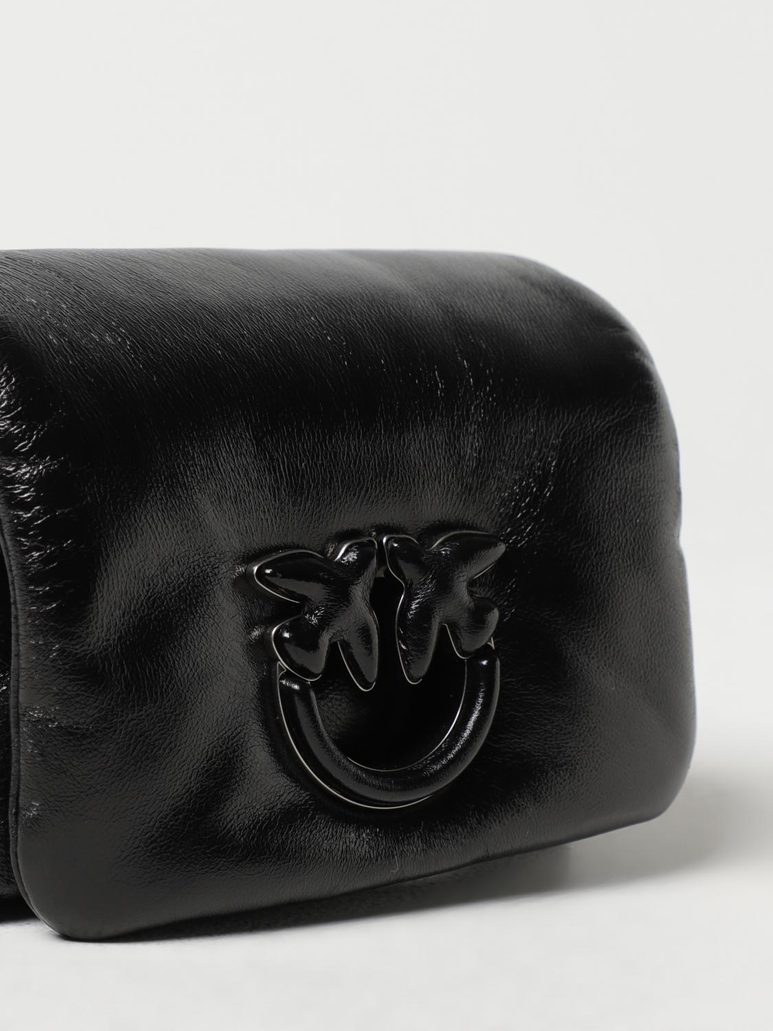 PINKO BORSA MINI: Borsa Love Click Pinko in nappa , Nero - Img 3